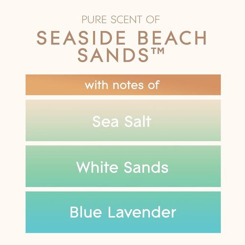 Glade Large Candle Jar - Essential Oil Infused Air Freshener | Seaside Beach Sands, 16oz