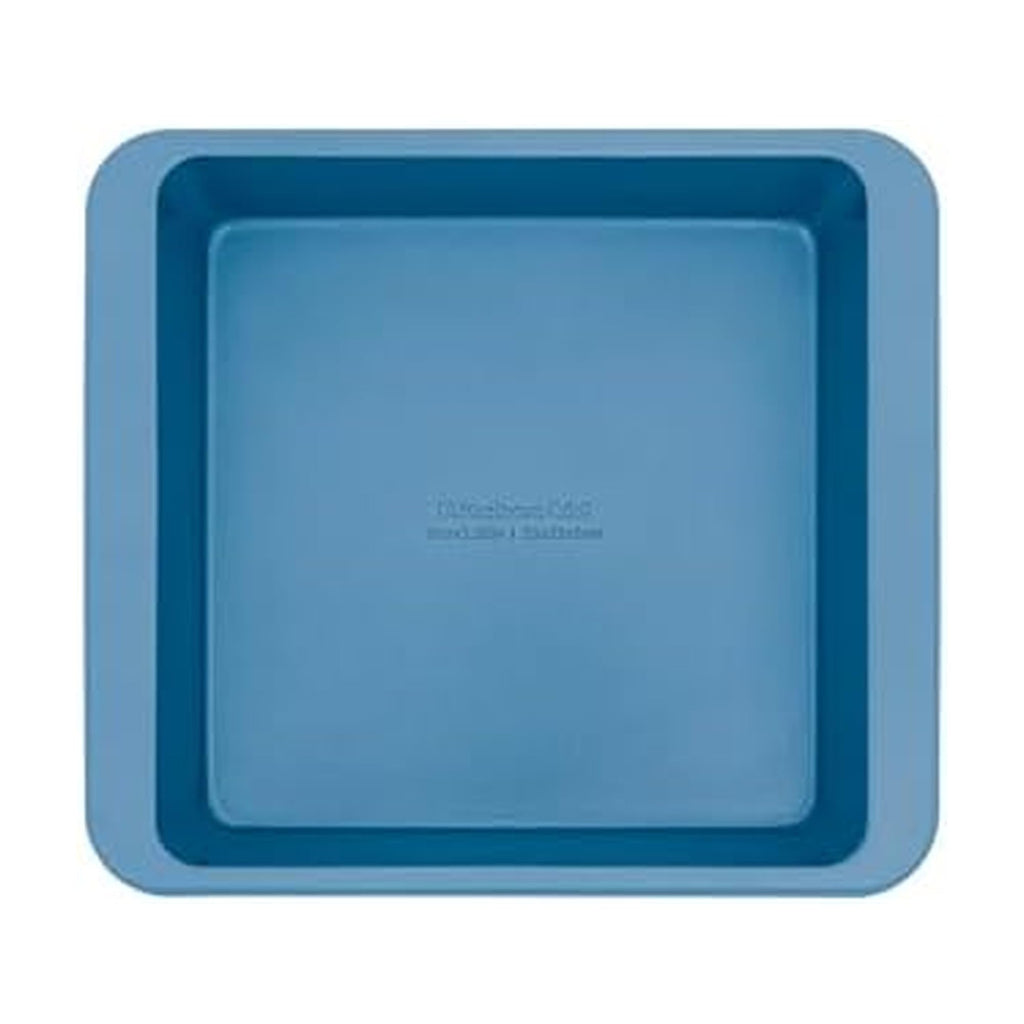 KitchenAid Nonstick Aluminized Steel Square Cake Pan, Dishwasher Safe, Blue Velvet, 9 Inch