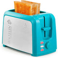 Holstein Housewares 2-Slice Toaster - Extra-Wide Slots, 7 Browning Settings, Compact Stainless Steel, Teal
