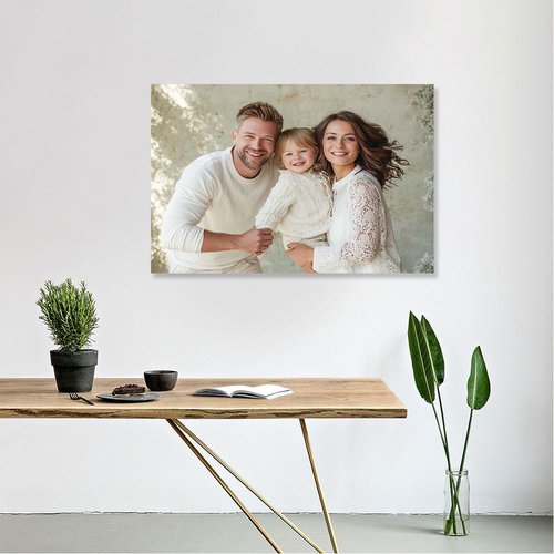 Custom Canvas Prints - Personalized Wall Art with Your Photos | Framed 11x14 Inch for Family & Pet Gifts