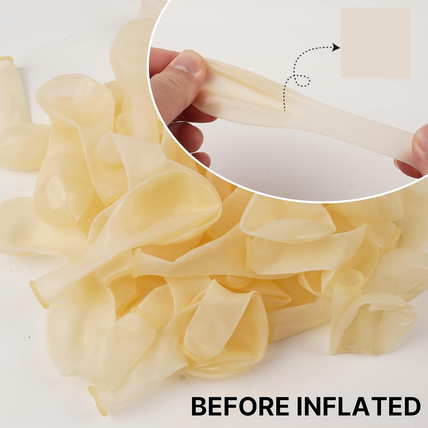 PartyWoo Clear Balloons - 120pcs Transparent Balloon Arch Kit for Weddings, Graduations & Parties | 5-18 Inch Sizes