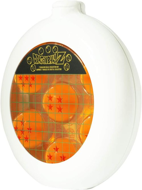 ABYSTYLE Dragon Ball Z Collectible Dragon Radar Tin - Includes 7 Acrylic Resin Crystal Ball Replicas, 2" Each