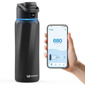 BOOST Smart Water Bottle with Reminder & Tracker, Double Wall Vacuum Insulated Bottles Stainless Steel, 32oz BPA-Free Wide Mouth for Gym, Office, School, Ideal Gift for Christmas, New Year