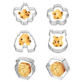 Thinp 6 Pack Bee Cookie Cutter Set-Pooh Bear,Bee,Beehive,Hexagon Honeycomb,Flower and Honey Jar Stainless Steel Cookie Cutters for Honey Bee Party Baking Muffins Decoration Holiday Bakeware