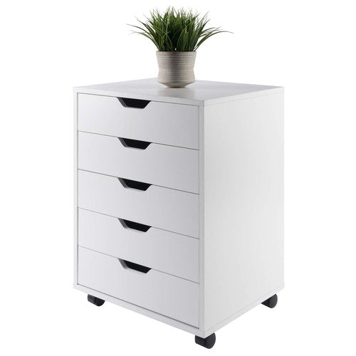 Winsome 10519 Halifax 5-Drawer Composite Wood Cabinet, White