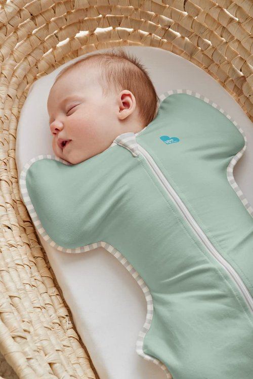 Love to Dream Swaddle - Baby Sleep Sack for Newborns | Self-Soothing, Snug Fit, 0.2 Tog, Olive, 5-8.5 lbs