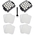 YUEYEE Filter Replacement for Shark LA300 LA301 LA322 LA351 LA500 LA502 LA555 LA360 LA362 LA401 LA455 LA702 Rotator Lift-Away ADV DuoClean PowerFins Upright Vacuum, Part XFFK320 & XHF320 2 HEPA 4 Foam