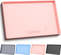 Ukeetap Extra Thick Silicone Mat - Waterproof Under Sink Mat for Kitchen & Bathroom | 34" x 22", Pink