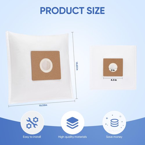 20 Pack NEN170 vacuum bags for Eureka vacuum cleaner,Specialized Compatible with NEN170 bagged canister vacuum cleaner