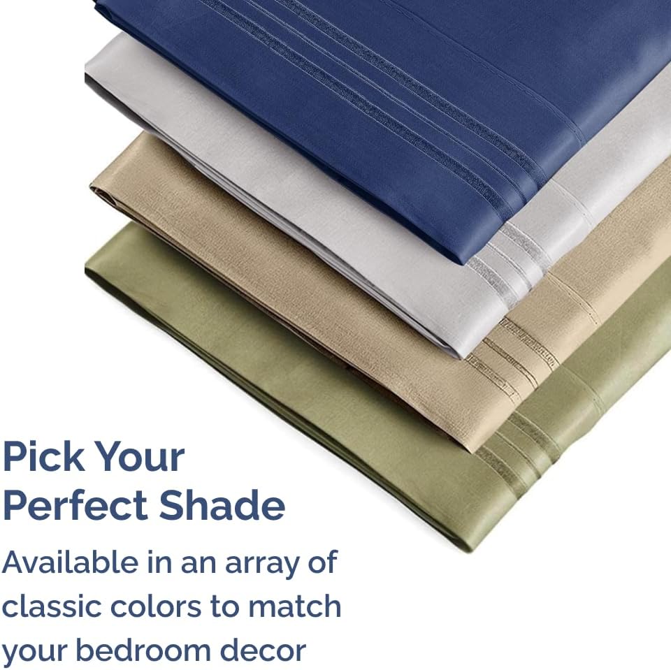 Ultra Soft Hotel Quality Pillow Cases Set by Queen | 10 Comfy, Wrinkle-Free Covers - Stain & Fade Resistant - Easy Care, Machine Washable - Brown