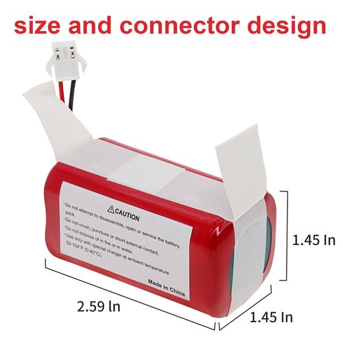 CulHye 3000mAh Upgraded RVBAT700 Replacement Battery Compatible with Shark ION RV700 RV720 RV725 RV750 Robot Vacuum Cleaner,14.8V Li-ion Rechargeable Battery Pack
