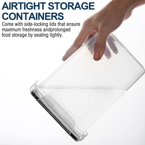 MCIRCO Airtight Food Storage Containers - 36-Piece Set for Kitchen Organization | Includes Lids, Labels & Measuring Cups