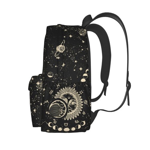 Droerfes Moon And Sun Backpack School Bag Lightweight Bookbag Laptop Travel Daypack For Kids Girls Boys Teens