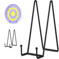 Decolore 12-Inch Black Picture Stands | 3-Pack Tabletop Easels for Photos, Plates & Books