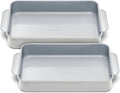 Caraway Non-Stick Ceramic Rectangle Pan Duo - 9”x13” - Naturally Slick & Non-Toxic - Ideal for Brownies & Lasagnas - Gray