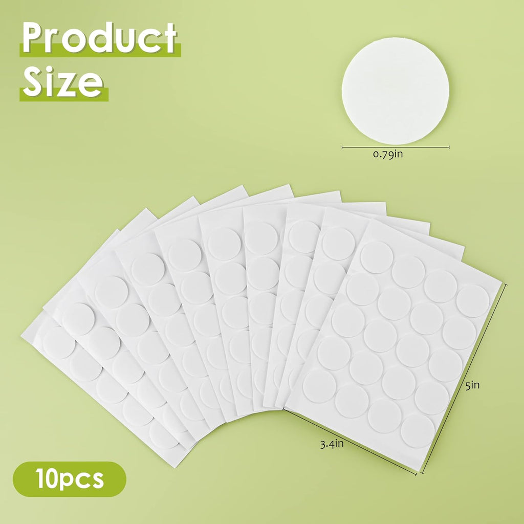 Skiennix Candle Wick Stickers - Heat-Resistant Double-Sided Adhesive for Candle Making | 200 PCS