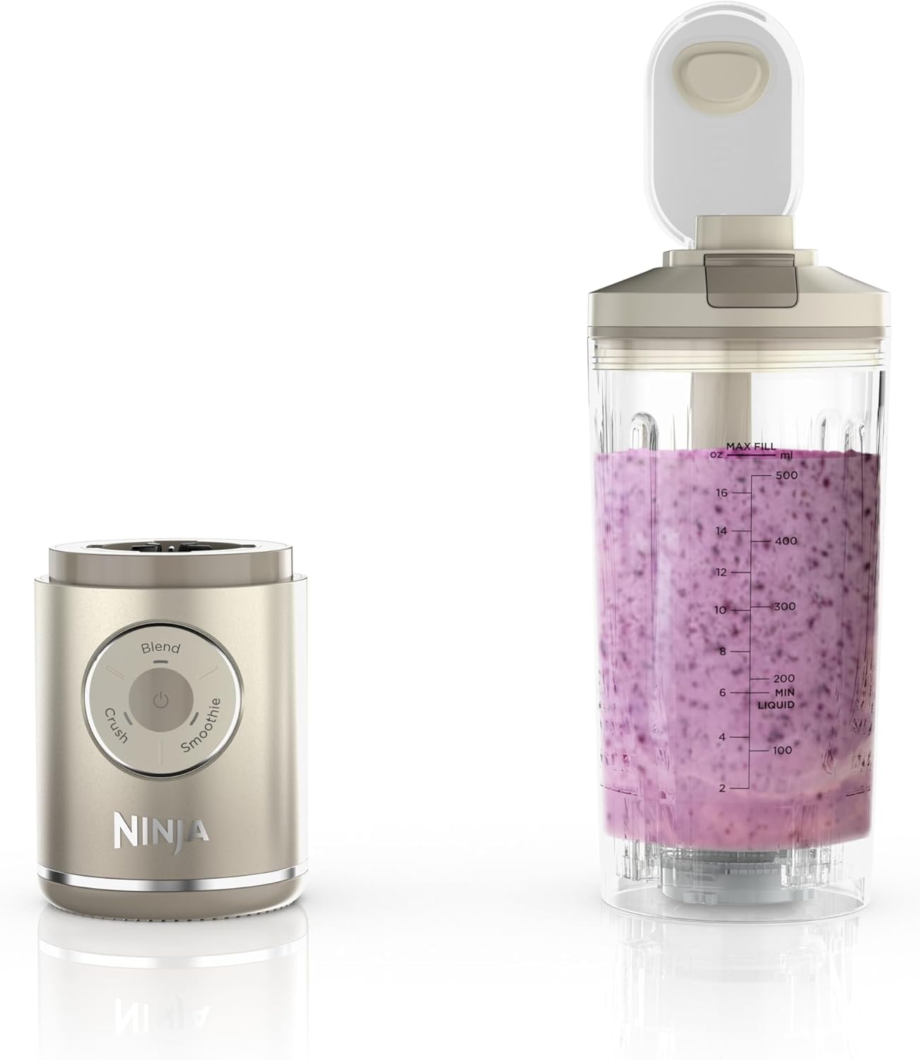 Ninja BC251IV Blast Max Cordless Blender - Smoothies & Ice Crushing, 22 oz. Cream Vessel - Certified Refurbished