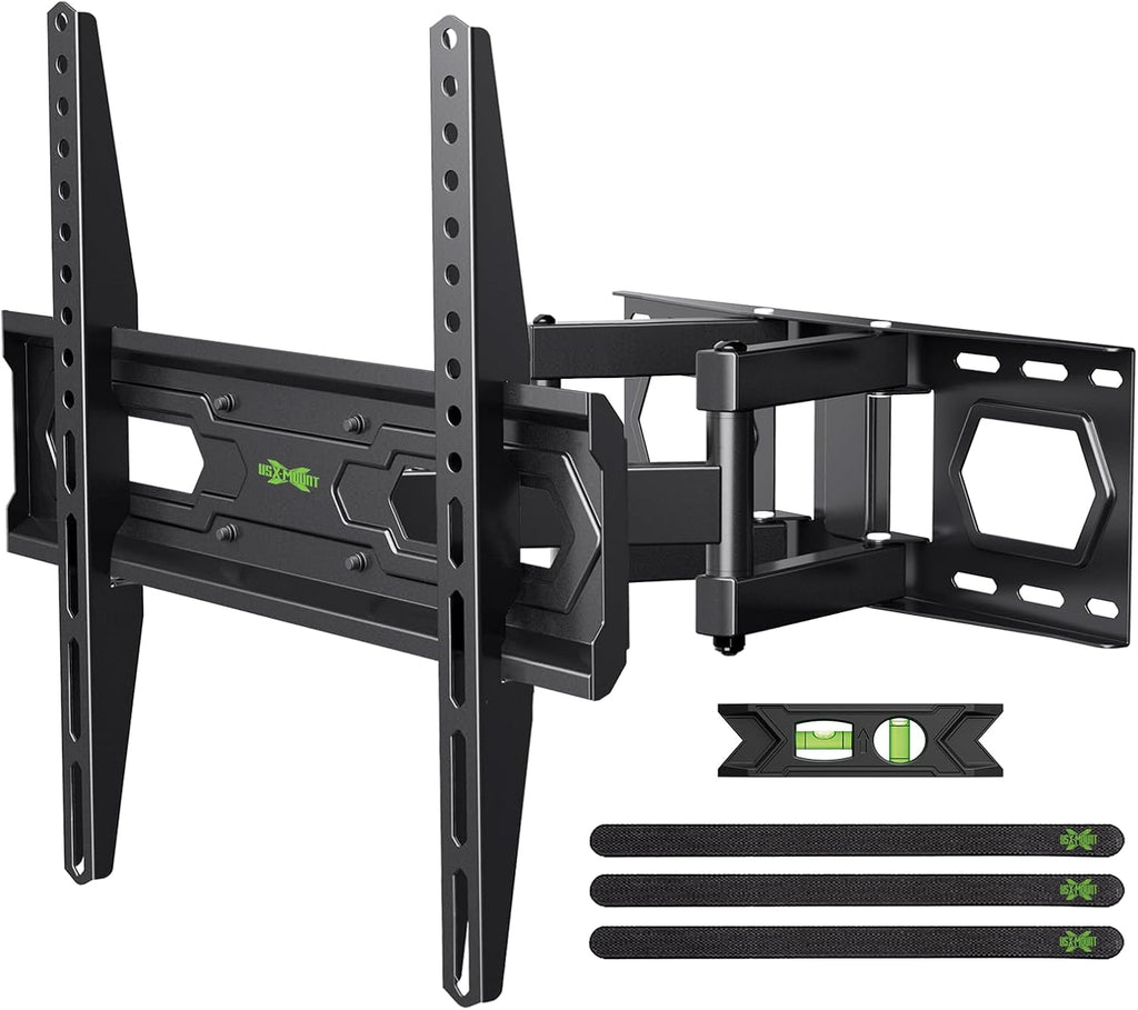 USX MOUNT TV Wall Mount - Dual Articulating Arms for 32-74 Inch Flat Screen | Swivel & Tilt Features
