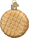 Old World Christmas Peanut Butter Cookie Ornament - Handcrafted Glass Blown Holiday Decoration
