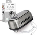 Kitchen Mama Orbit One Electric Can Opener - Hands-Free, USB-C Rechargeable, Smooth Edge for Large Cans