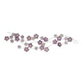 Deco 79 Metal Floral Home Wall Decor Wall Sculpture, Wall Art 50" x 2" x 13", Purple