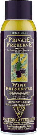 Private Preserve Wine Preservation System | 100% Green Gas Based | Suitable for all Wine, Port, Sake, Cognac, Whiskey, Fine Oil and Vinegar