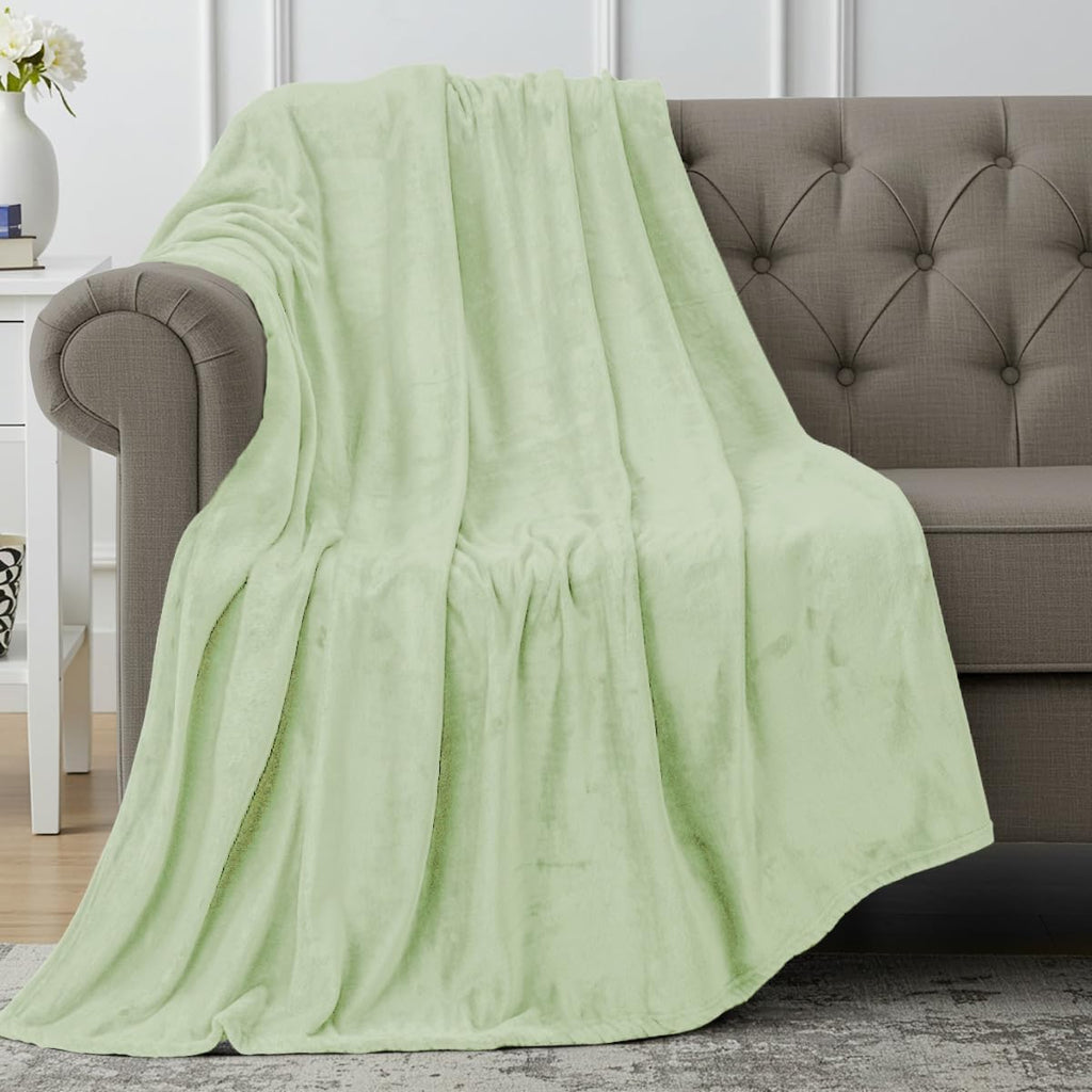 Utopia Bedding Fleece Blanket - Luxury Sage Green 300GSM Soft Microfiber Throw | 50x60 Inch