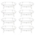 Hyuetrsa 8 Pcs Buffet Wire Rack Buffet Rack, Reusable Buffet Wire Rack Chafing Stand for Catering Pan Food Dish Serving Tray Buffet Birthday Supply (Silver)