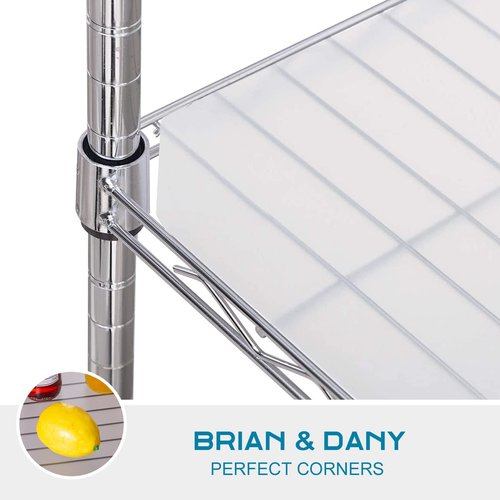 BRIAN & DANY Wire Shelf Liner 18" X 48", Set of 10, Heavy Duty Shelf Liners for Wire Shelving, Waterproof Protector Mats, Transparent