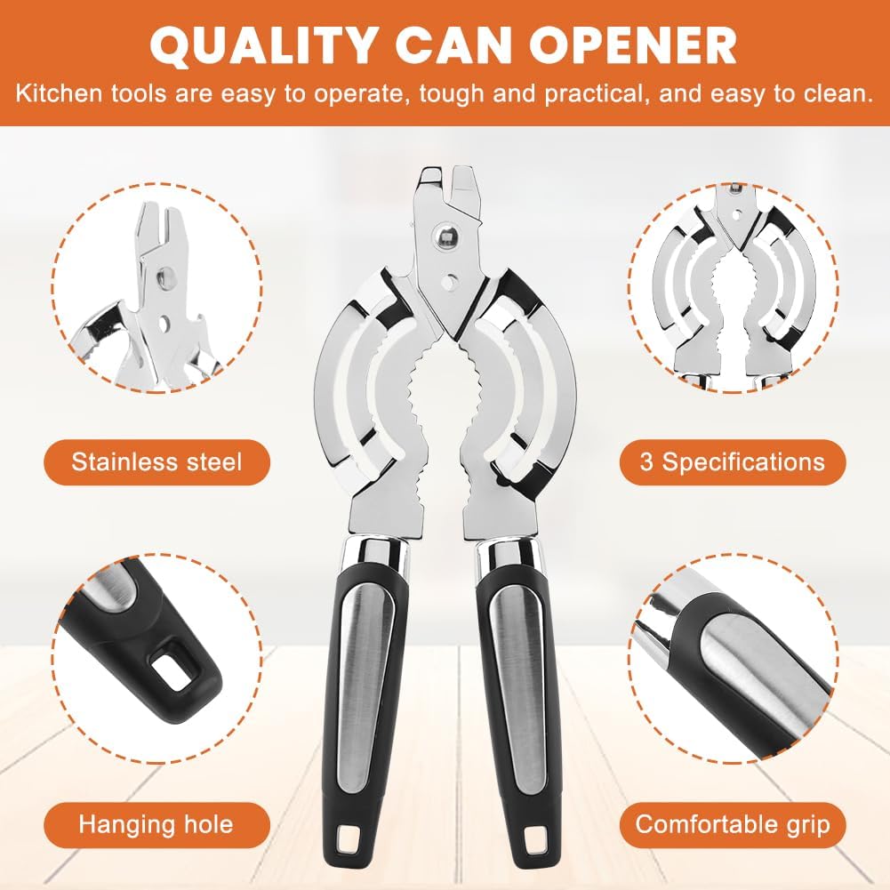 Skiennix Stainless Steel Jar Opener - Adjustable Tool for Weak & Arthritic Hands | Kitchen Gadget