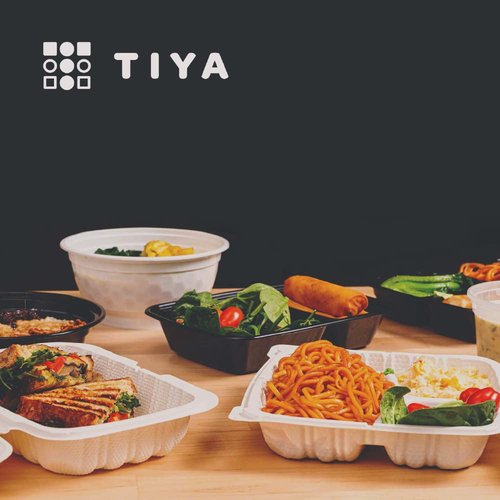 TIYA Food Containers - 50 oz Bulk 120 Pack with Lids - Plastic Bowl To-Go Containers - Reusable, Microwavable, Dishwasher Safe - Leak-Resistant for Soups & Meal Prep - BPA-Free