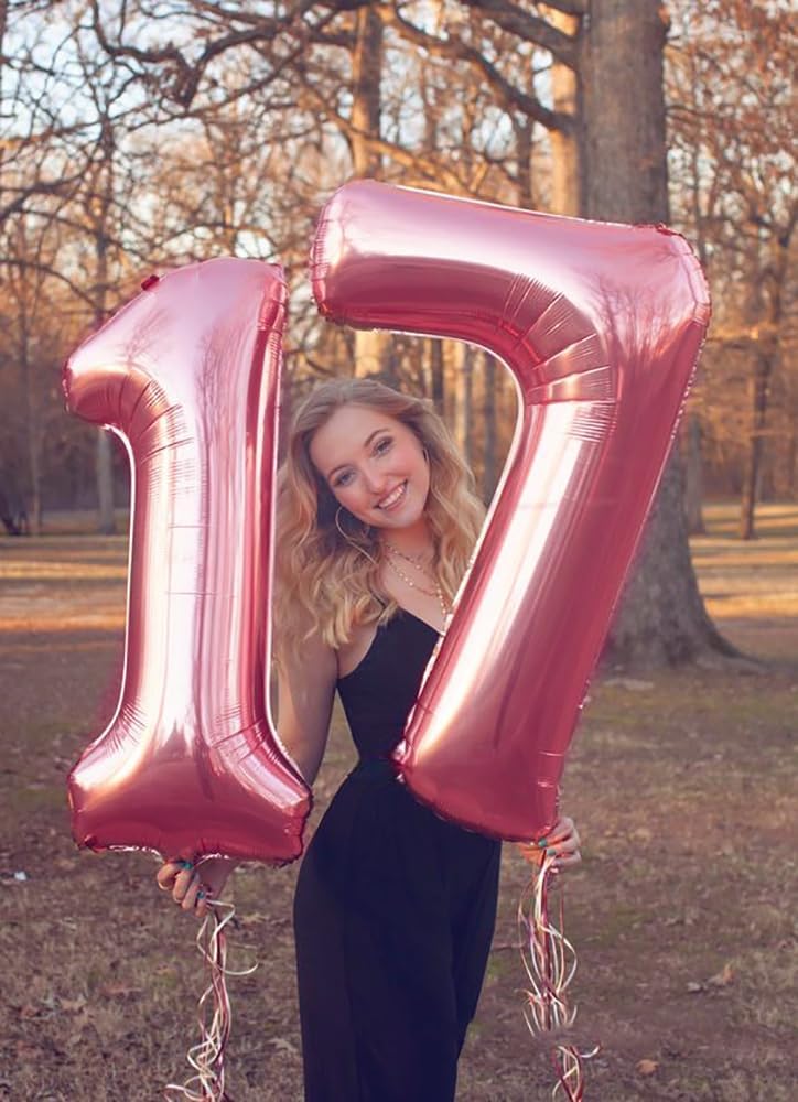 Pastel Pink Number 7 Balloon by [Brand Name] - 40 Inch Birthday Decoration for All Ages | Perfect for Engagements, Weddings & Graduations