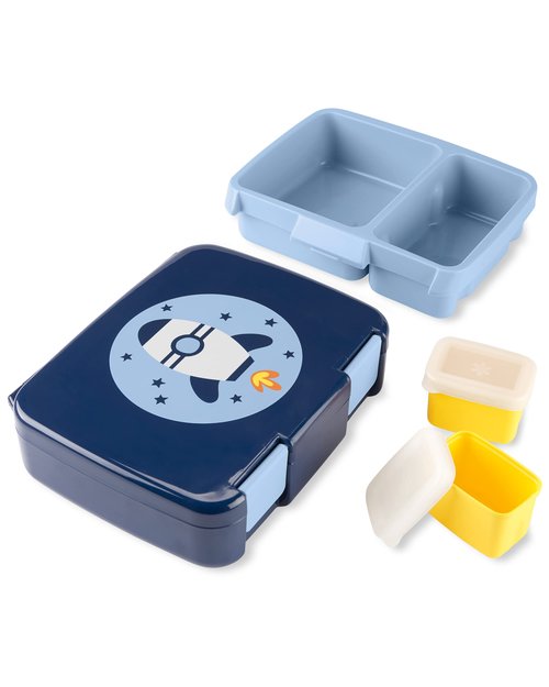 Skip Hop Kids Bento Lunch Box, Ages 3+, Sparks Rocket