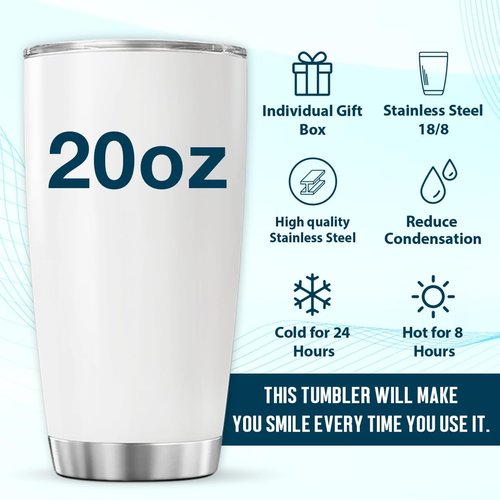CUBICER Nurse Coffee Tumbler - 20 Oz Stainless Steel Travel Mug for Medical Professionals | Gift for Nurses
