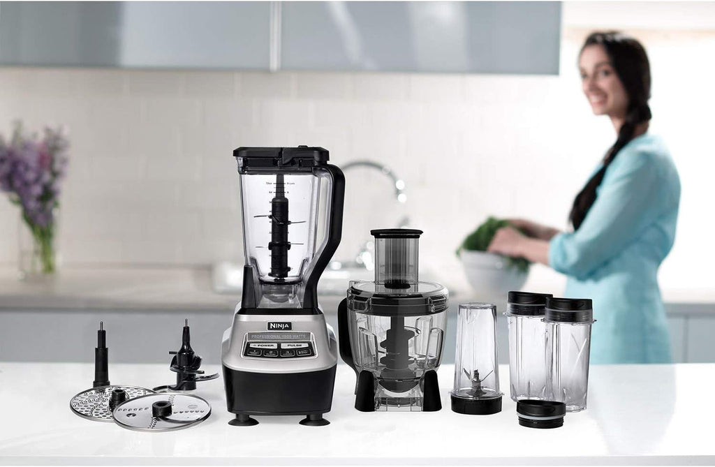 Ninja BL773CO Food Processor - Powerful Blender with 67 Oz Capacity - Black (Renewed)