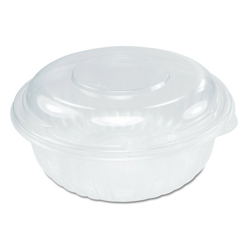 Dart C32BCD 32 oz Clear OPS Bowl With Dome Lid (Case of 126 Bowls w/Lids)
