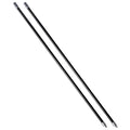 Gardus SootEater Rotary Chimney Rod Set - 6' Rotary Black Chimney Cleaner Extension Rods Kit w/a Quick-Connect System, for Long Chimney Pole, CRD307.
