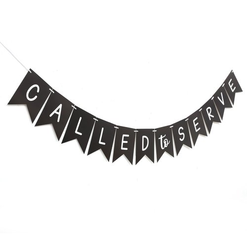 Called to Serve Banner - Mission Farewell Garland, Missionary Calling Party Supplies, LDS Mission Call Theme Party Decoration, Mission Call Opening Pennant Banner