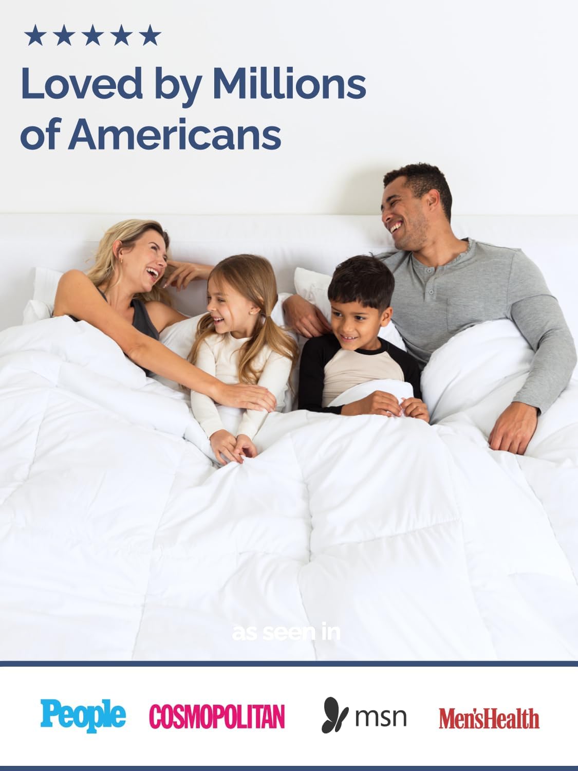 Regine Switzerland Queen Size White Alternative Down Comforter - Warm, Lightweight & Breathable All-Season Bedding