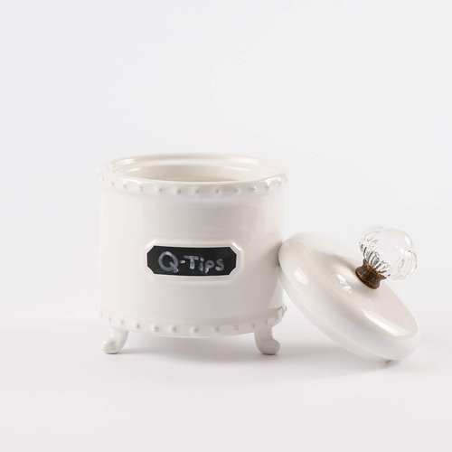 Mud Pie Circa Chalkboard Label Bath Canister Set of 2