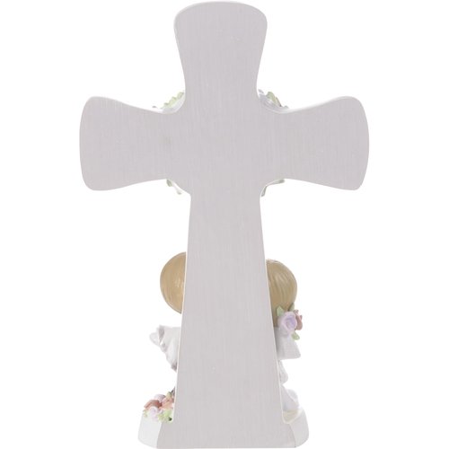 Precious Moments Wedding Cross | Bride & Groom | Religious Gift | 6.75in Resin Cross