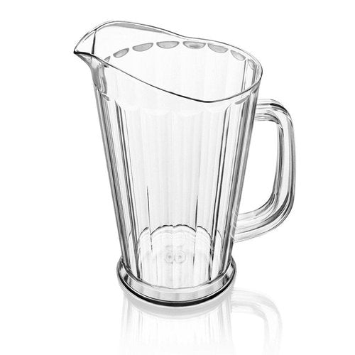 New Star Foodservice Resturant-Grade Polycarbonate Plastic Water Pitcher (Tapered Style (Clear), 60 oz (Set of 12))