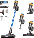 Skiennix Cordless Vacuum Cleaner - 650W, 55KPA Suction Power, 70 Minutes Runtime | Lightweight & Self-Standing for Home, Carpet & Pet Hair