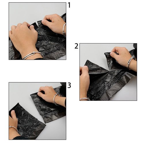 Teyyvn 1.2 Gallon Small Drawstring Trash Bags, Black, 108 Counts