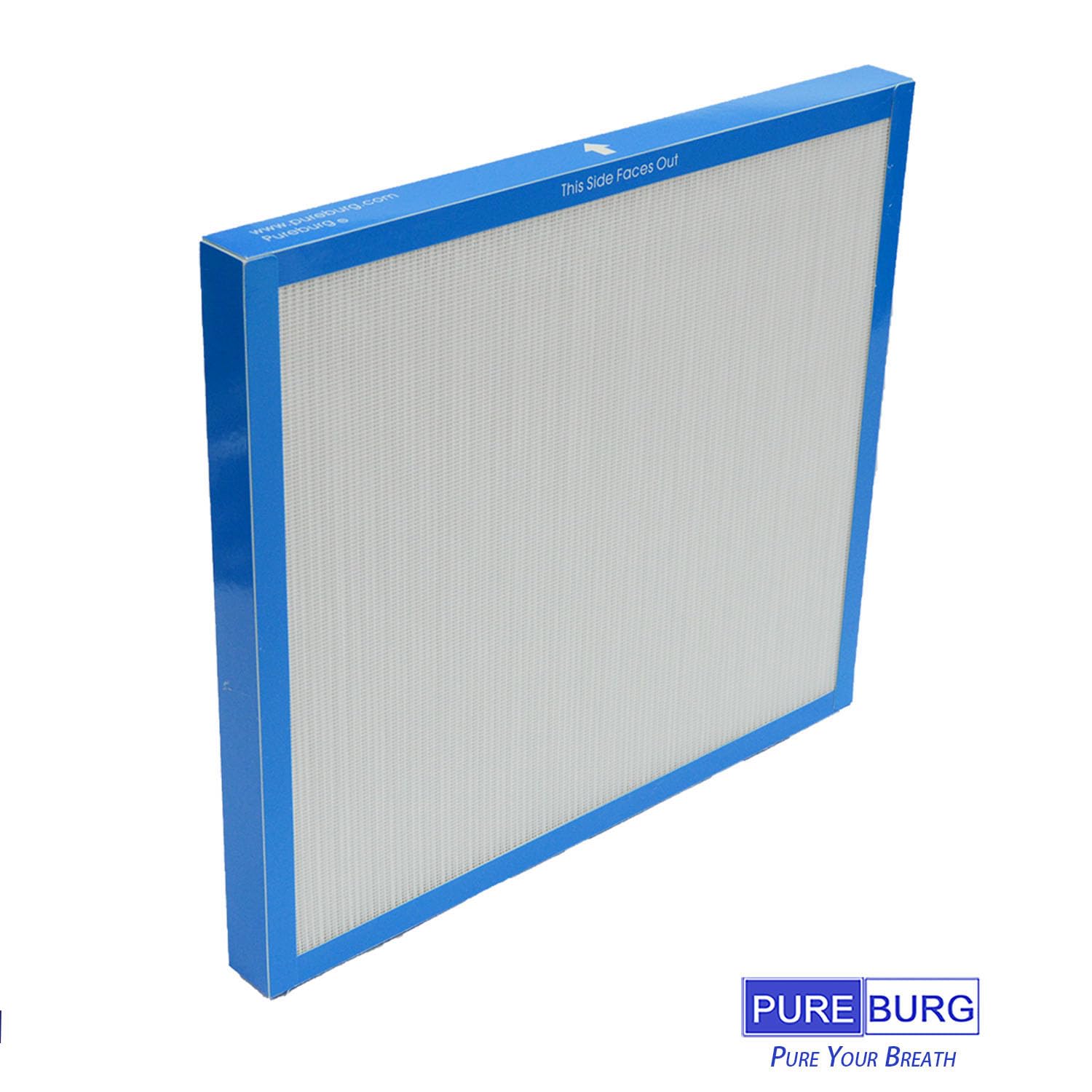 PUREBURG AF-20FL True HEPA Filter Compatible with HoMedics Total Clean AF-20FL Fits AF-20 AP-25 AR-20 Air Purifiers, H13 3-Stage Filtration Air Clean Voc Dust Odor, 2-Pack