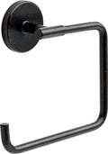Delta Trinsic (1-Pack) Hand Towel Holder Venetian Bronze Towel Racks for Bathroom Wall Square Towel Ring Holder for Bath Towel Hanger for Kitchen, Bathroom Accessories 759460-RB