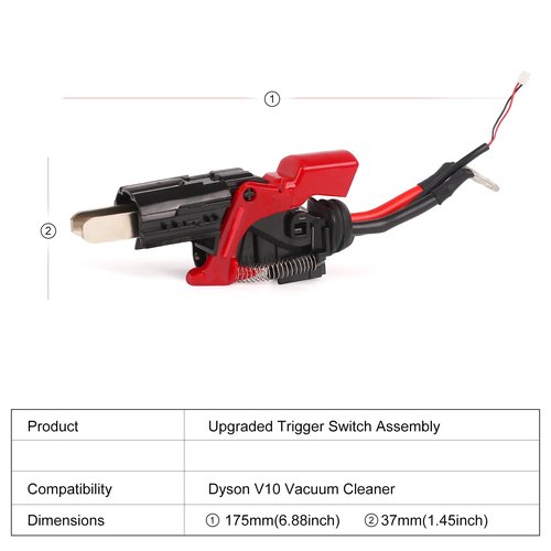 Upgraded Trigger Switch Assembly Replacement for Dyson V10 SV12 Vacuum Cleaner, Upgraded Power Button Replacement Parts