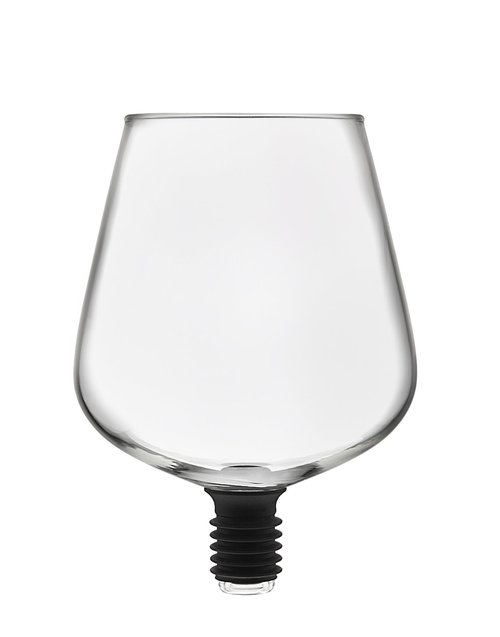 Godinger Chugmate Wine Glass Bottle Topper,The Original Goblet To Drink Straight From The Bottle, 16oz