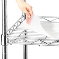 Frienda Set of 5 Wire Shelf Liner 24 x 60 Inch Heavy Duty Shelf Liners Packed Flat for Wire Shelving, Waterproof Non Adhesive Plastic Mat for Metal Rack Kitchen Shelves, Shoe Rack