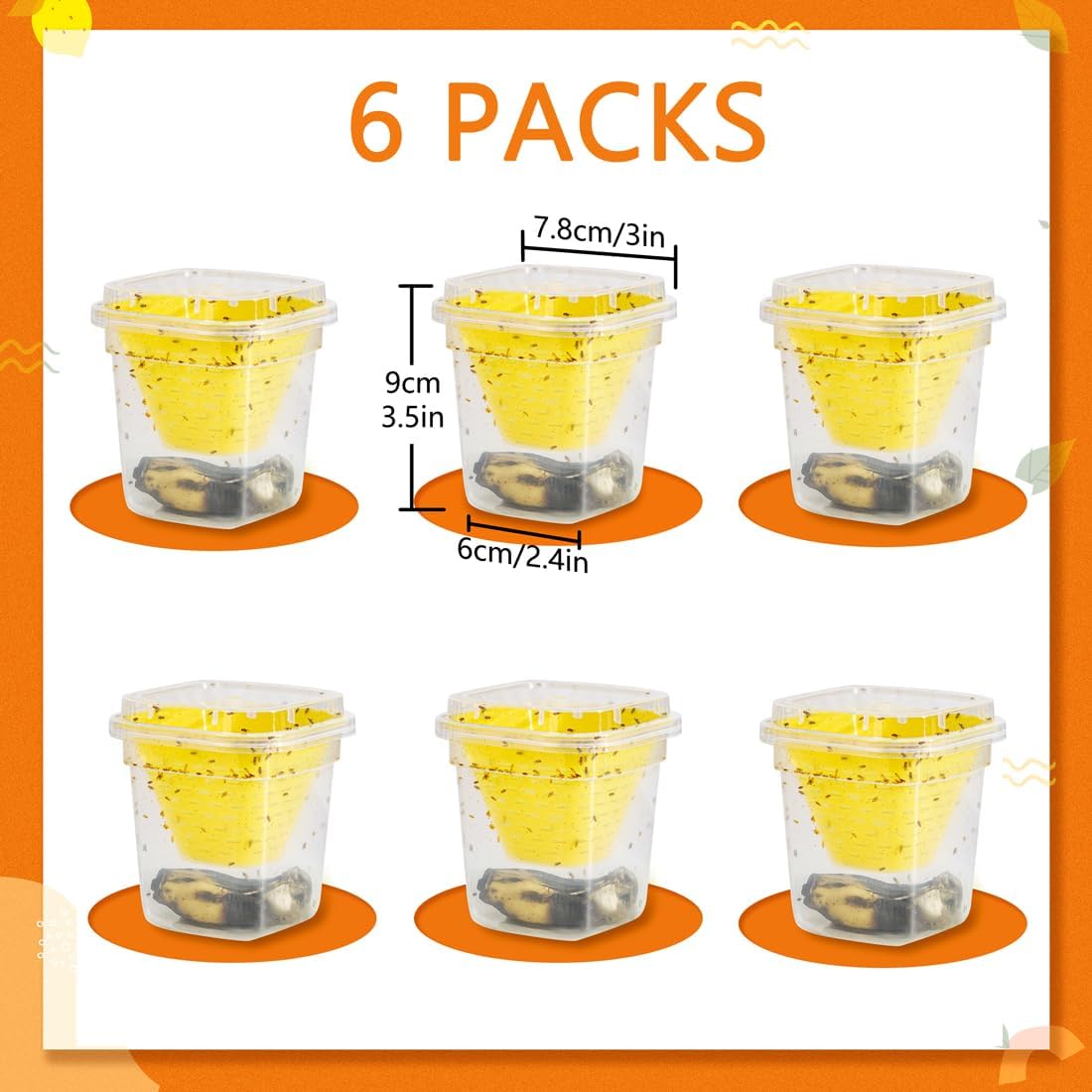 Reusable Fruit Fly Trap by [Brand Name] - Non-Toxic & Safe for Kids and Pets | Easy Kitchen & Home Use